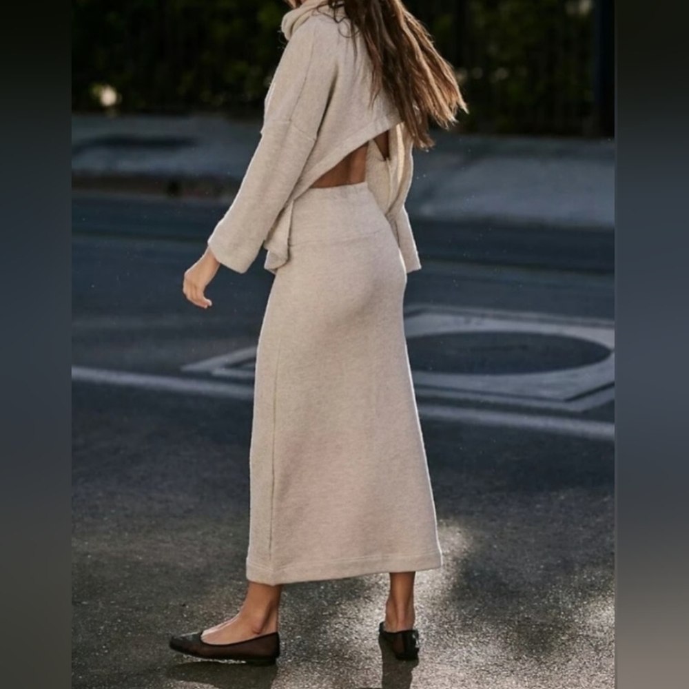 Free People Gray Maxi Dress - Picture 2 of 3